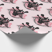 Cute Gothic Pink Eye Creepy Horror Wicca Cadeaupapier (Hoek)