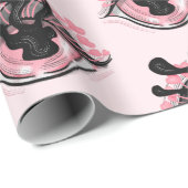 Cute Gothic Pink Eye Creepy Horror Wicca Cadeaupapier (Rol Hoek)