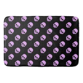 Cute Gothic Roze Skulls Badmat