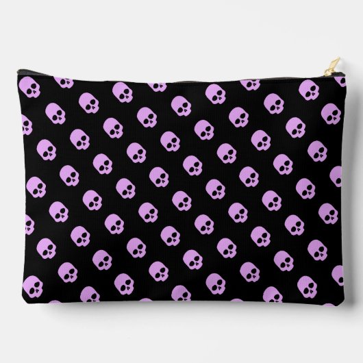 Cute Gothic Roze Skulls Etui (Achterkant)