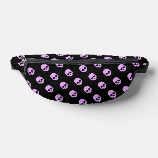 Cute Gothic Roze Skulls Heuptasje (Liggend)