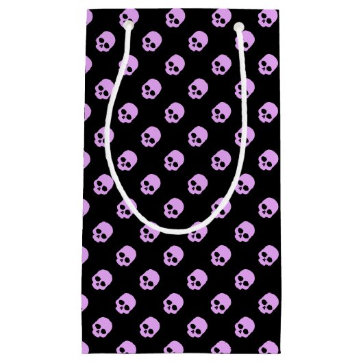 Cute Gothic Roze Skulls Klein Cadeauzakje (Voorkant)