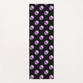 Cute Gothic Roze Skulls Yogamat (Voorkant)