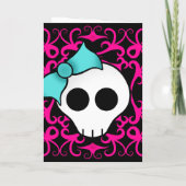 Cute gothic skull birthday for sweet 16 (Achterkant)