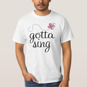CUTE GOTTA SING PINK T-SHIRT