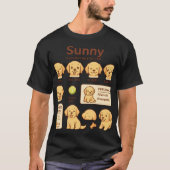 Cute Goud Retriever Puppy Stemming Shirt (Voorkant)