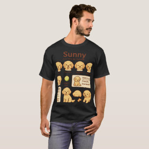 Cute Goud Retriever Puppy Stemming Shirt