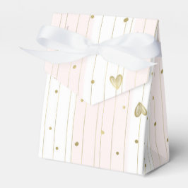 Cute Gouden & Roze Harten Bedankdoosjes