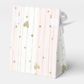 Cute Gouden & Roze Harten Bedankdoosjes (Achterkant)