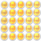 Cute Gouden Sticker Set met Stippen (Voorkant)