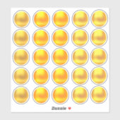 Cute Gouden Sticker Set met Stippen (Vel)