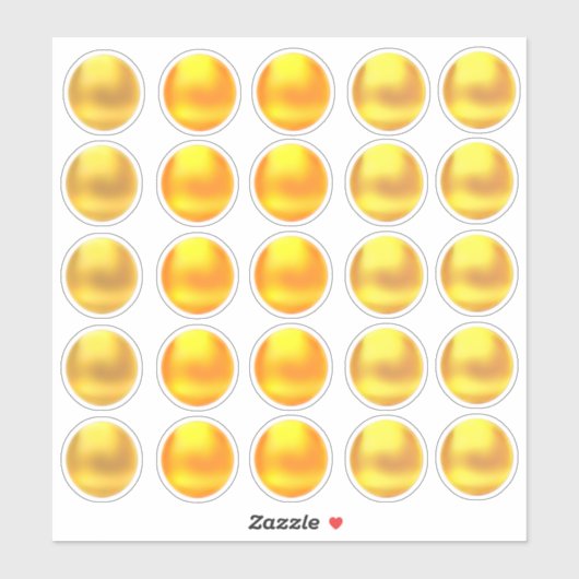 Cute Gouden Sticker Set met Stippen (Vel)
