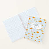 Cute Goudvis Zwemmend in Water Notitieboek (Binnen)
