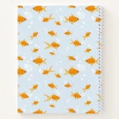 Cute Goudvis Zwemmend in Water Notitieboek (Achterkant)