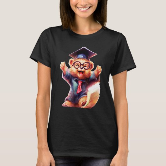Cute Graduation Bear to Celebrate Your Graduate T-shirt (Voorkant)