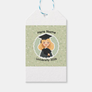 Cute Graduation Girl ,Class of 2026 Custom Name  Cadeaulabel