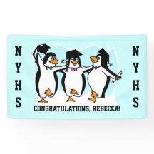 Cute Graduing Penguins