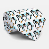 Cute Graduing Penguins Stropdas (Opgerold)