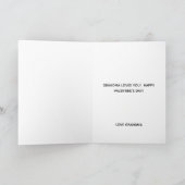 Cute Granddochter Valentijnsdag Personalized Feestdagen Kaart (Binnen)