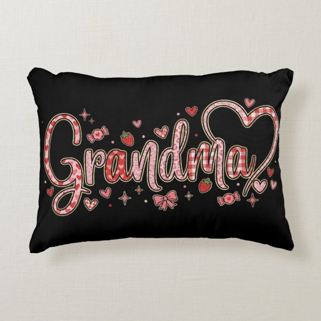 Cute Grandma Accent Pillow Kussen (Voorkant)