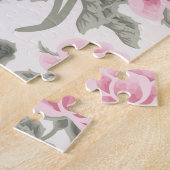 Cute Grandma Cat Pink Floral Schort Sweater Legpuzzel (Zijkant)