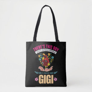 Cute Grandma Heart Best Gigi Grandmoeder Tote Bag