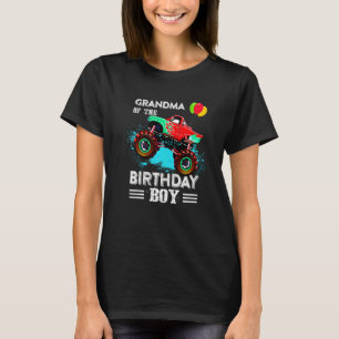 Cute Grandma of a Monster Truck Birthday Boy Party T-shirt