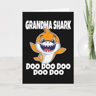 Cute Grandma Shark Doo Doo Doo Kaart
