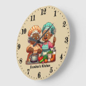 Cute Grandma's kitchen customizable Grote Klok (Hoek)