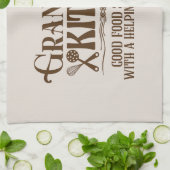 Cute Grandma's kitchen word art  Theedoek (Gevouwen)