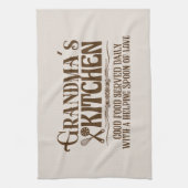 Cute Grandma's kitchen word art  Theedoek (Verticaal)