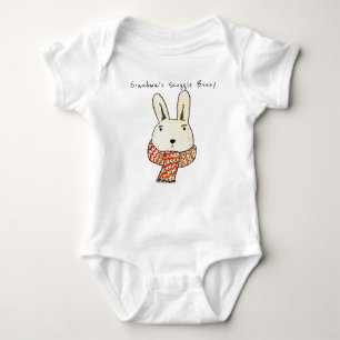 Cute Grandma's Snuggle Bunny Baby Bodysuit