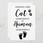 Cute Grandouders Zwangerschap Aankondiging Kaart (Voorkant / Achterkant)