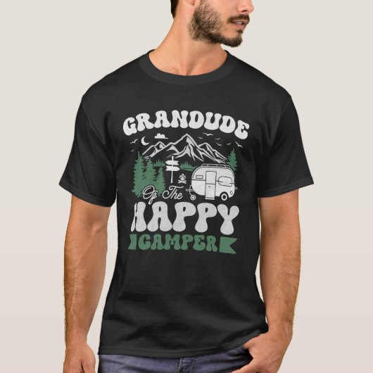 Cute Grandude Of The Happy Camper Camping Trip T-shirt (Voorkant)