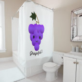 Cute Grapeful Grapes Douchegordijn (In situ)