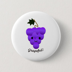 Cute Grapeful Grapes Ronde Button 5,7 Cm
