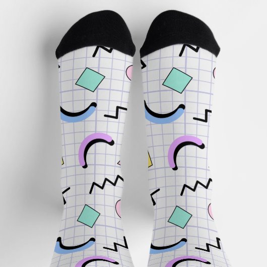 Cute Graph patroon voor haar wit Sokken (Top)