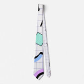 Cute Graph pattern for match teacher White Green Stropdas (Voorkant)