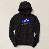 Cute Graphic Bourbon Basketball Horse Kentucky T-S Hoodie (Design voorkant)