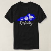 Cute Graphic Bourbon Basketball Horse Kentucky T-S T-shirt (Design voorkant)