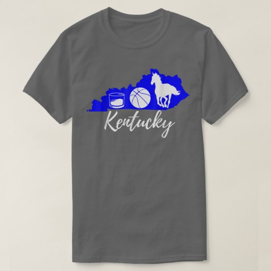 Cute Graphic Bourbon Basketball Horse Kentucky  T-shirt (Design voorkant)