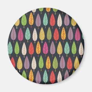 Cute graphics geïllustreerd bomen magnet