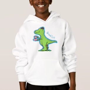 Cute grappengroene t rex dinosaur cartoon