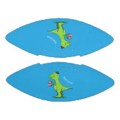 Cute grappengroene t rex dinosaur cartoon american football (Panelen)