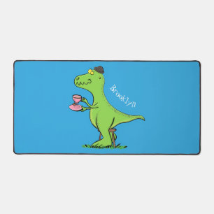 Cute grappengroene t rex dinosaur cartoon bureaumat