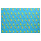 Cute grappengroene t rex dinosaur cartoon stof (Fat Quarter)