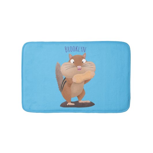 Cute Grappig big cheeks cartoon Badmat (Voorkant)