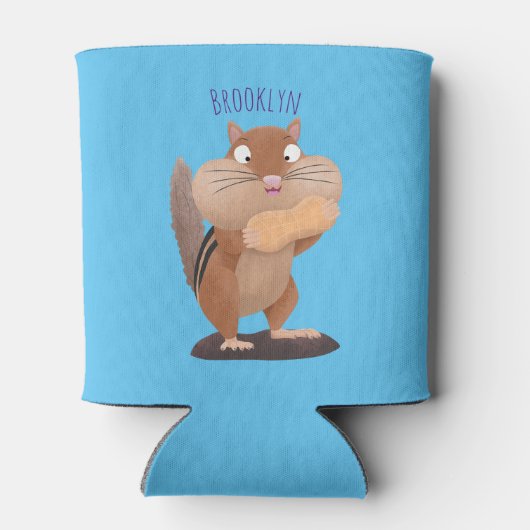 Cute Grappig big cheeks cartoon Blikjeskoeler (Achterkant)