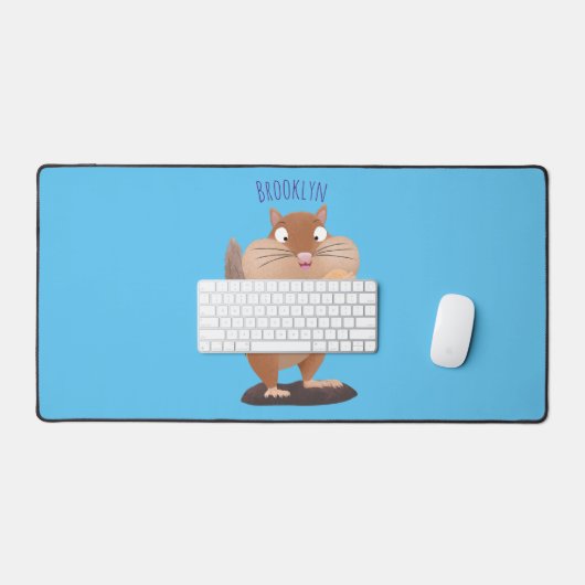 Cute Grappig big cheeks cartoon Bureaumat (Keyboard & Muis)