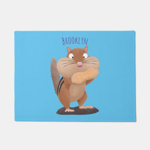 Cute Grappig big cheeks cartoon Deurmat